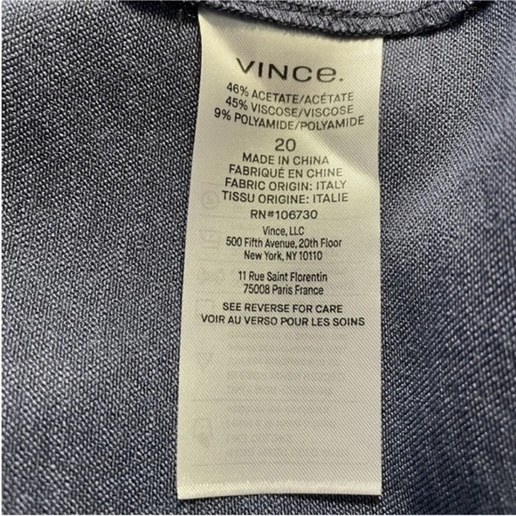 Vince long sleeve wrap dress in navy NWT - Picture 9 of 13